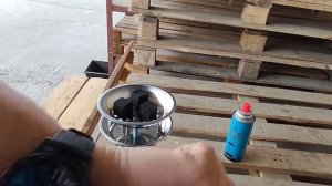 Газовая горелка насадка для розжига углей, с блюдцем.