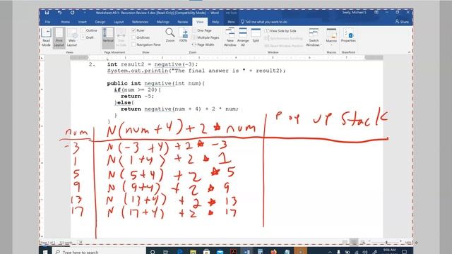 JAVA - Lesson #136 - APCSA - 4. Worksheet A9.1 Recursion Review смотреть онлайн