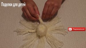 Осьминог из ниток своими руками