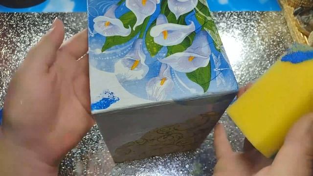 DIY. Идея организации хранения. Шкатулка из картона без крышки своими руками! Декупаж! смотреть онлайн