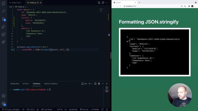 DevTips Daily: Format the output of JSON.stringify