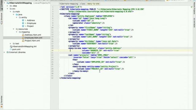 Урок 4 - Hibernate XML mapping смотреть онлайн