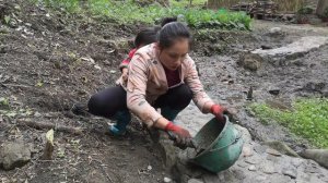 Full Video: 21 days of Build a road to the water source - Single mom builds a green farm