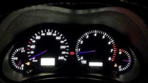 Avensis 2 Пересвет приборной панели 3