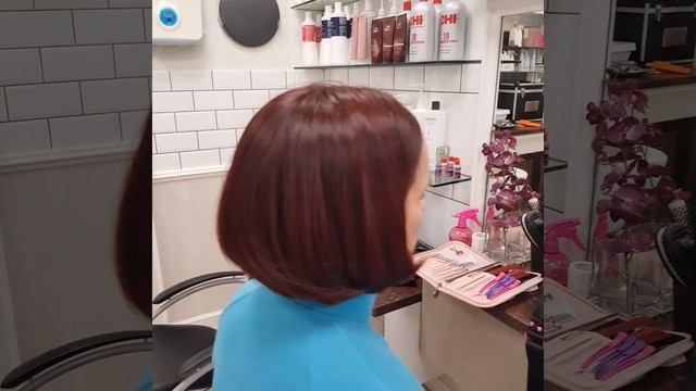 Окрашивание седых корней волос и растяжка цвета Wella Koleston