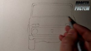 Как нарисовать мишину НИВА, Рисунки для детей и начинающих #drawings