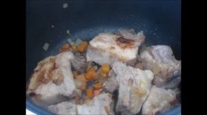 Свинина тушеная в мультиварке