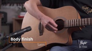 Acoustic Guitar Flight D-155C