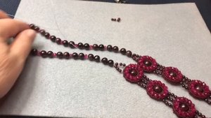 Колье из рубинов и граната. Переделка украшений для Юлии. Часть 6.