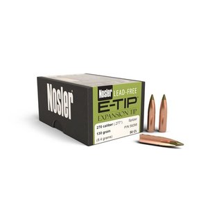 Nosler E-Tip 270/.277 130gr/8,4грамм Spitzer ВС-0,459