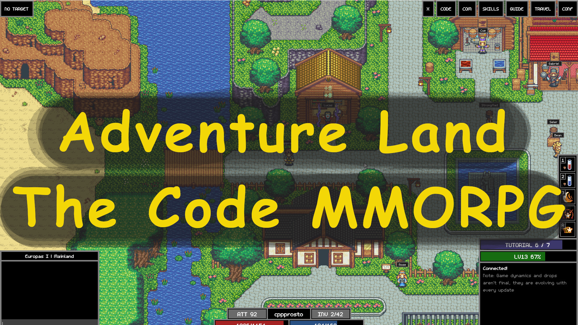 Игра для программистов - Adventure Land - The Code MMORPG