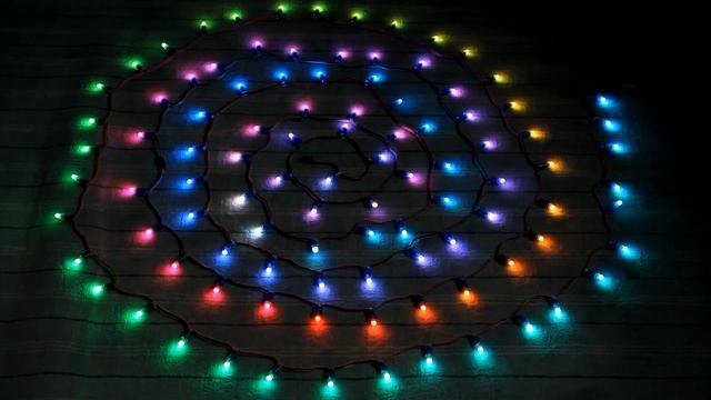 Елочная гирлянда на WS2811 и ардуино (набор эффектов 2) смотреть онлайн