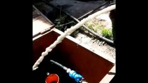 Колузаево скважина обсадная труба 110 мм. дебит 6 кубометров