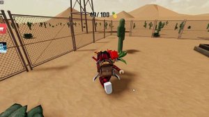 ПОБЕГ ОТ КВИНКИ В ПУСТЫНЕ!! / ROBLOX