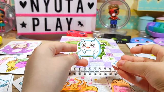 Бумажные сюрпризы! ЛУКА! Мороженое по знаку зодиака! Распаковка бумажных сюрпризов! Nyuta Play
