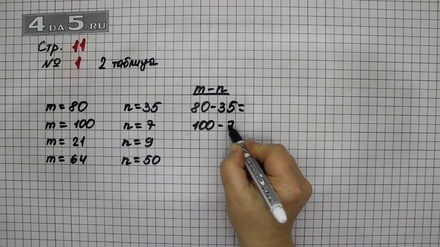 Страница 11 Задание 1 (Таблица 2) – Математика 3 класс Моро – Учебник Часть 2 смотреть онлайн