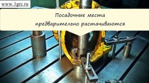 Восстановление посадочных мест в поворотном кулаке экскаватора погрузчика JCB 3CX