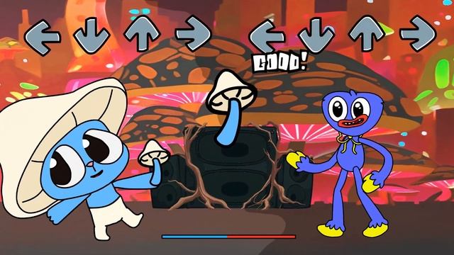 The Smurf Cat Strikes Back: SpongeBob's Epic FNF Battle Sonic смотреть онлайн