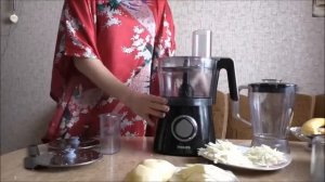 Кухонный комбайн Philips HR7762 . Шинковка (крупная, мелкая) и картофель - фри. Результаты.