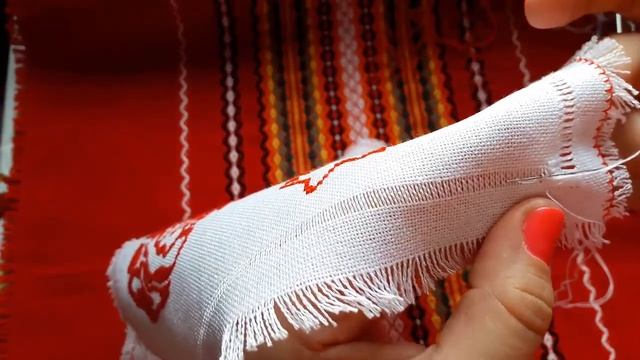 Как оформить вышивку мережкой "Столбик" по краю, Часть 2 смотреть онлайн