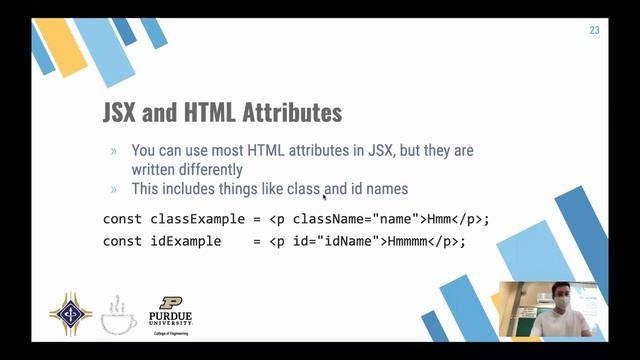 JSX + Intro to React: Week 1 Intermediate Track - Software Saturdays Spring 2022 смотреть онлайн