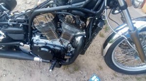 Suzuki Intruder VS750. Как на трудере масло менять. Новый радиатор. ТО-0