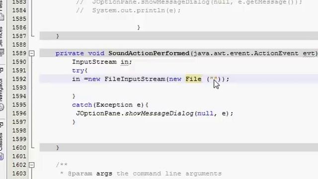 Java prog#119. How to play sound or Audio in Java
