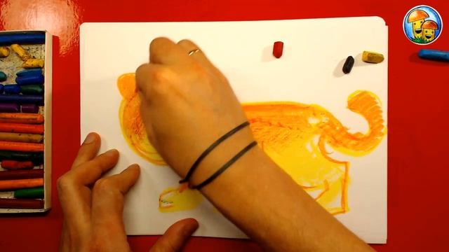 Как нарисовать ТИГРА для детей смотреть онлайн