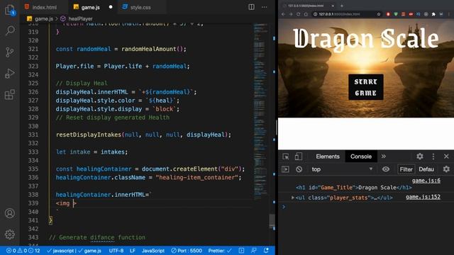 Learn JavaScript by creating a Game using HTML CSS and JS Part 8 смотреть онлайн