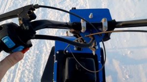 снегокат Draxter, первый выезд.