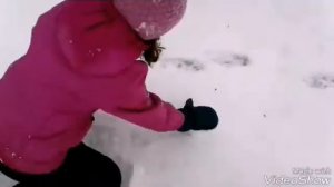 Лепим сниговика!!⛄⛄