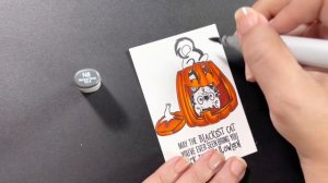 Making a Quick & Simple Halloween Scene For a Card or Decor With Sweet November | October-Eve Day 9