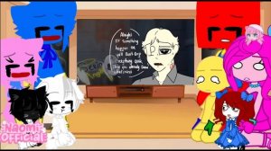 Poppy Playtime w/ Maxwell Cat React To Maxwell Cat Meet Cat Huggy II Gacha Club II My AU