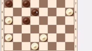 Отсталые шашки Отказная обратная  городская партия