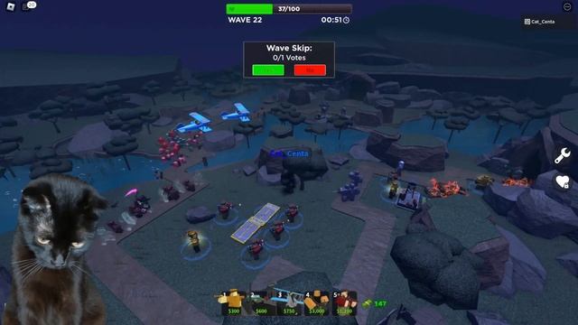 Cat conquers hardcore! Roblox | TDS смотреть онлайн