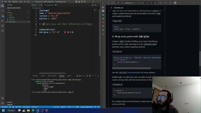 Hello world rust Android program without using Android IDE and Java смотреть онлайн
