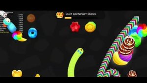 Игра Черви / Worms Dash.io Играю в первый раз! Попала в топ 3!