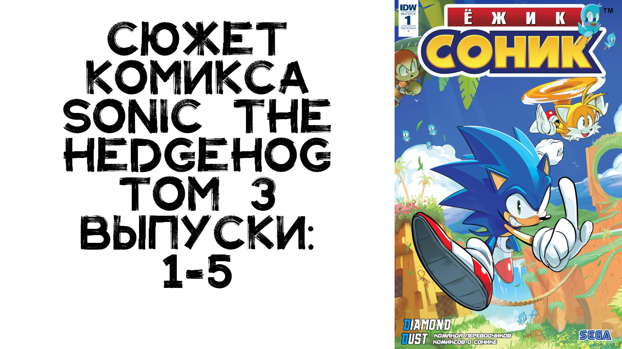 Сюжет комикса.  Sonic the Hedgehog.  Том 3 (IDW).  Выпуски 1-5