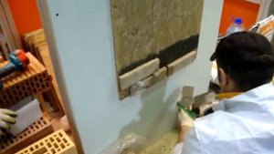 Приклейка клинкерной плитки-центрус