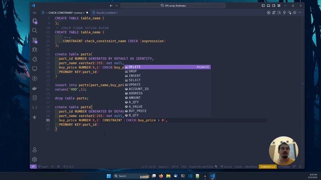 ORACLE DATABASE TUTORIAL #58 CHECK CONSTRAINTS смотреть онлайн