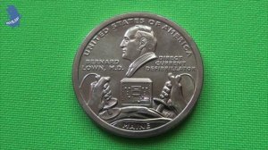 монета США. 1 доллар 2024год. D Американские инновации Дефибриллятор постоянного тока Штат Мэн #795