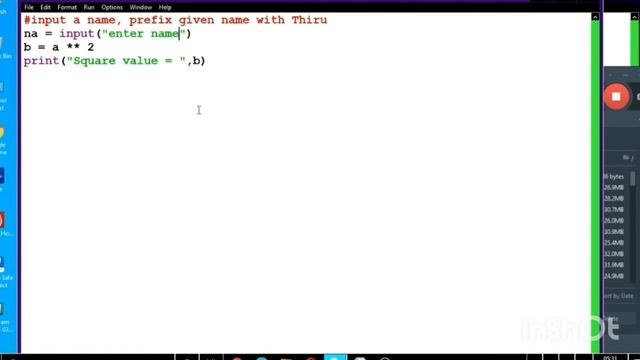 Python Assignment,Input and Output Statements Examples