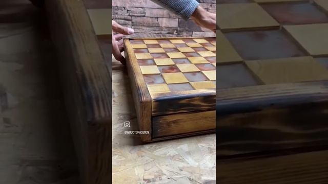 ÇEKMECELİ EPOKSİ SATRANÇ TABLASI #epoxy #epoksi #epoxyresin #diy #woodworking #woodcraft смотреть онлайн