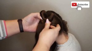 Прическа на скорую руку| easy hairstyle | Легкая и стильная прическа