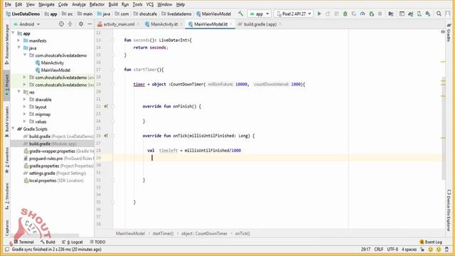 Android Livedata tutorial: Android Architecture component