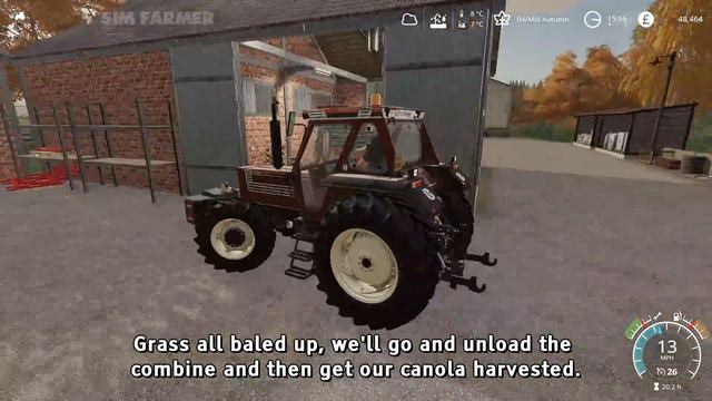 Baling Straw, Harvesting Oats, wheat & Canola - No Man's Land #10 Farming Simulator 19 Timelapse смотреть онлайн