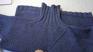 Женский свитер (оверсайз)  спицами. Экспресс Мастер Класс