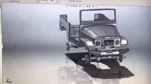 MODELADO EN 3D TOYOTA  LAND CRUISER FJ40 ESCALA 1:10