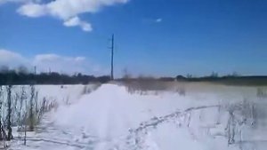 Аэролодка, по полям оврагам.