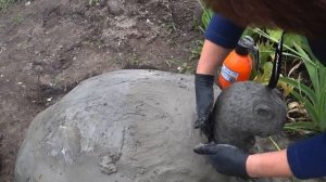 Большая черепаха из бетона Декоративный бетон Скульптуры из бетона Садовый декор из арт бетона